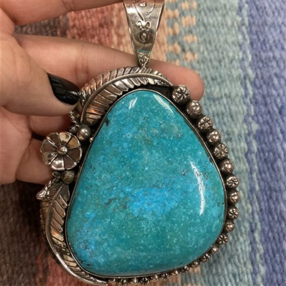 Emerald Valley Turquoise Pendant #3450 - Picture 3 of 3